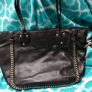 Black coach handbag